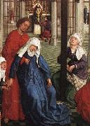 WEYDEN, Rogier van der Seven Sacraments Altarpiece oil on canvas
